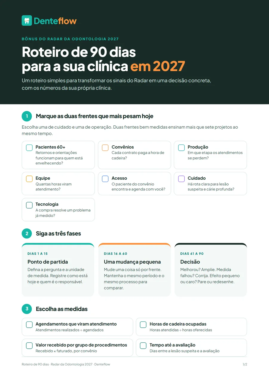 Bônus Roteiro de 90 dias para preencher